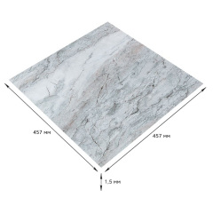 Самоклеюча LVT плитка Sticker Wall 457x457x1.5 мм Сірий (D) SW-00002465 Славута