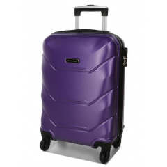 Чемодан маленький под ручную кладь S Madisson Snowball 32303 пластиковый 40л Фиолетовый Балаклея