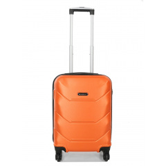 Чемодан маленький под ручную кладь S Madisson Snowball 32303 пластиковый 40л Оранжевый Виноградов
