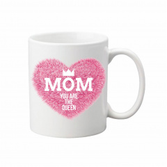 Чашка Vivay Mom you are the queen 330 мл 330 мл Білий (hub_zmaefk) Київ