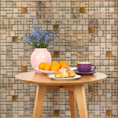 Декоративная ПВХ панель Sticker Wall 960x480x4 мм Бежево-коричневый (D) SW-00002479 Королёво