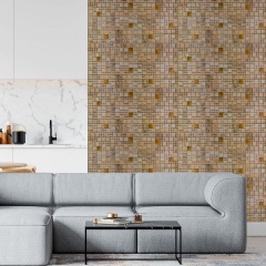 Декоративная ПВХ панель Sticker Wall 960x480x4 мм Бежево-коричневый (D) SW-00002479 Королёво