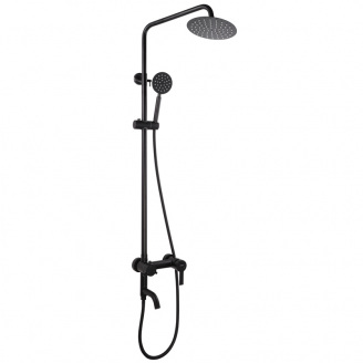 Душова колона зі змішувачем Mixxus NOX-009-J Black SUS304 (MI5751)