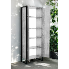 Шафа офісна Tobi Sho LOFT Iceberg ШЛА/4 для документів з полицями, 800x400x1900 мм Дуб крафт білий Херсон