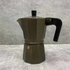 Гейзерна кавоварка алюмінієва 300 мл Maestro MR-1666-6 Brown Буча