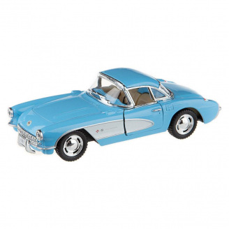 Машинка инерционная Kinsmart Chevrolet Corvette 1957 KT5316W 1:34 Синий