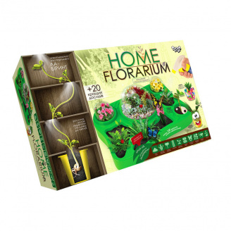 Игровой обучающий набор для выращивания растений Danko Toys Home Florarium Разноцветный (HFL-01)