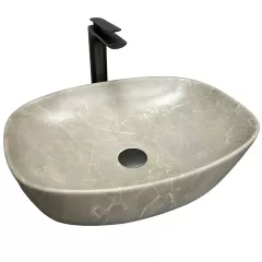 Умывальник накладной VBI Olbia 495x375 прямоугольный, бежевый (VBI-014301) Михайловка