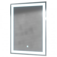 Зеркало для ванной комнаты MIRATER 800x600 прямоугольное, с LED-подсветкой Хмільник