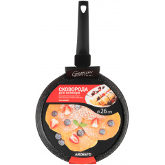 Сковорода для млинців Ardesto Gemini Gourmet 26 см Чорна (AR1926GBP) Конотоп