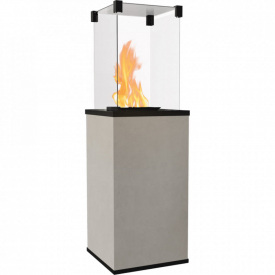 Газовый обогреватель Kratki Patio Mini 8,2 кВт сталь, уличный, кремовый (керамогранитовая отделка)