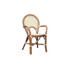 Плетенное крісло CRUZO Bistro Armchair №6 натуральний ротанг медовий