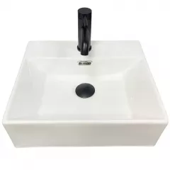 Умывальник подвесной VBI Padua 410x360 прямоугольный, белый (VBI-012202) Буча