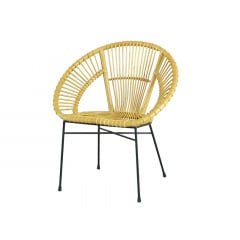 Плетений стілець Луна CRUZO 72х55 см натуральний ротанг медовий для саду кафе на терасу Чернигов