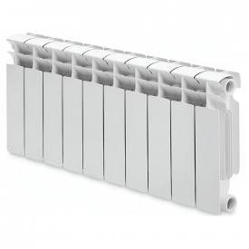 Биметаллический радиатор Mirado 500/96 боковое подключение, белый (10 секций в сборе)