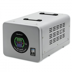 Стабилизатор напряжения Qoltec AVR-10000VA 8000 Вт релейный, аналоговая индикация