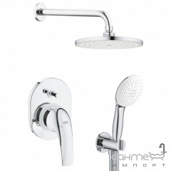 Душевая система скрытого монтажа Grohe BauCurve New Tempesta 200 UA29043003 хром Бердичів