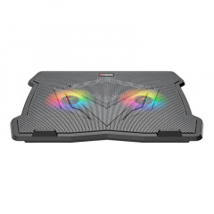 Кулер подставка для ноутбука MeeTion CoolingPad CP2020 с RGB подсветкой Black Луцк