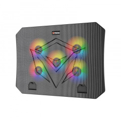 Підставка кулер для ноутбука MeeTion CoolingPad CP3030 з RGB підсвіткою Black Київ