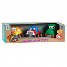 Фото - Набор машин Vinyl Toys 12х9х8 см 3 шт Разноцветный (109195) Набор машин Vinyl Toys 12х9х8 см 3 шт Разноцветный (109195)