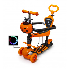 Самокат Scooter "Божья коровка" 5in1 многофункциональный, с бортиком Orange (1948657295)