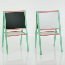 Мольберт детский двухсторонний​​​​​​​ магнитный "ИГРУША" Light green/Pink (50318)