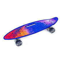 Пенни борд с ручкой Scale Sports "Space" 57 х 16 см (cветящиеся колеса) 87993766