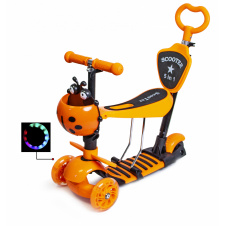 Самокат Scooter "Божья коровка" 5in1. Orange (многофункциональный)