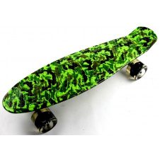 Пенни борд светящиеся колёса Penny Military 57х15 см 80 кг Green