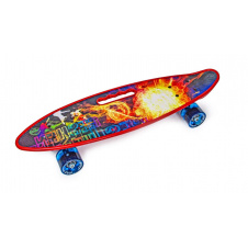 Пенни борд с ручкой Scale Sports "Explosion" (cветящиеся колеса) 1476537874