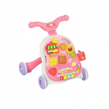 Детская музыкальная каталка Bibi-irn 5 в 1 Pink and yellow (154602)