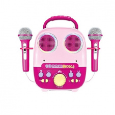 Детский игрушечный караоке Yufeng Boom Box USB 27х9х25 см Розовый (155252)