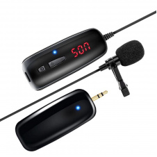 Беспроводной микрофон для телефона, смартфона петличный Savetek P7-UHF (100672)