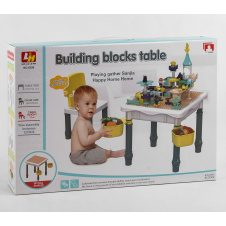 Игровой столик Yufeng Building blocks table 121 деталь 6 в 1 Multicolor (104585)