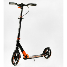 Двухколесный складной самокат Best Scooter 100 кг Black and orange (113216)