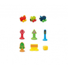 Набор машин Yufeng Dinosaur World игровой коврик 3 машинки Разноцветный 117844