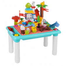 Игровой столик с конструктором Yufeng Building blocks table 78 деталей Multicolor (92700)