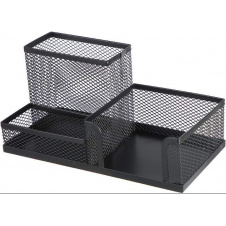 Настольный органайзер для канцелярии Urbankit 10x20,5x10,5 см Черный