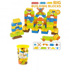 Конструктор в ведре Yufeng Big Building Blocks 90 деталей Разноцветный (164956) Долина