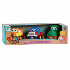 Набор машин Vinyl Toys 12х9х8 см 3 шт Разноцветный (109195) Гуляйполе