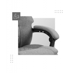 Офисное кресло с массажем Mark Adler Boss 6.0 120х55 см Grey Смела