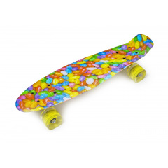 Пенни борд светящиеся колёса Penny Caramel 55х15 см 80 кг Multicolor (PR061) Балаклія