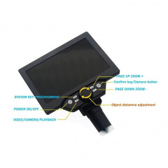 Микроскоп цифровой с 7 дюймовым LCD экраном и подсветкой Gaosuo G1200HD 1200X (100618) Сумы