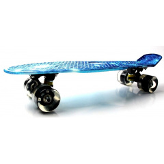 Пенни борд светящиеся колёса Penny Spice 57х15 см Blue Доманівка