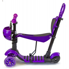 Самокат многофункциональный Scooter Божья коровка 5in1 Violet (1350702347) Гайсин