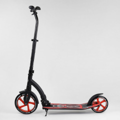 Самокат двухколесный Best Scooter с PU колесами Black/Red (100068) Переяслав-Хмельницький