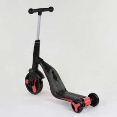 Самокат детский 3в1 Best Scooter с PU колёсами (свет+музыка) - Red (80454) Харків