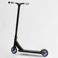 Самокат трюковый Best Scooter Freestyle Pro HIC-система пеги алюминиевый диск и дека колёса PU Black (115640) Хмельник