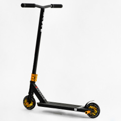 Самокат трюковый Best Scooter Hop Pro HIC-система пеги алюминиевый диск и дека колёса PU Black (115638) Орехов