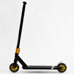 Самокат трюковый Best Scooter Hop Pro HIC-система пеги алюминиевый диск и дека колёса PU Black (115638) Орехов